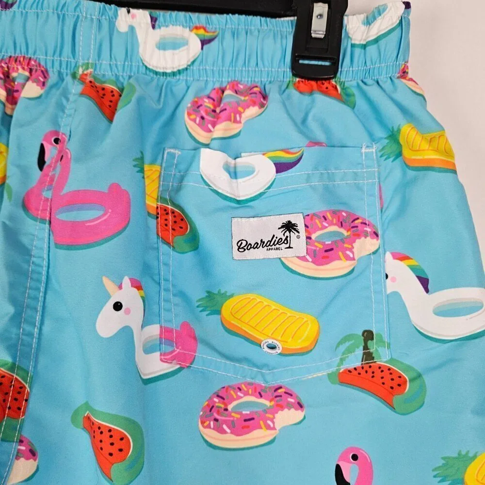 NWT Boardies Inflatables Mid Length Swim Short S